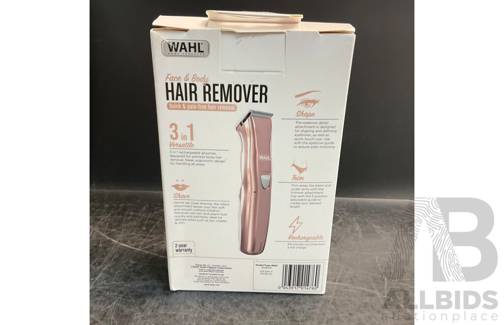 WAHL Ladies Shaver/Hair Remover & Men's Trimmer - Lot of 3