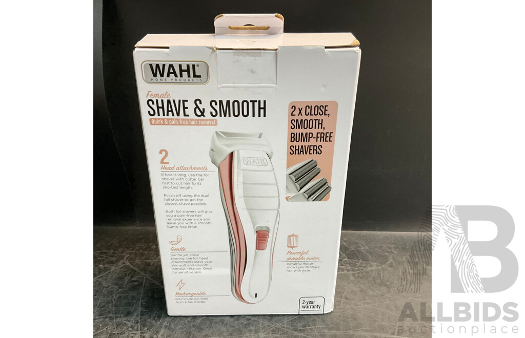 WAHL Ladies Shaver/Hair Remover & Men's Trimmer - Lot of 3