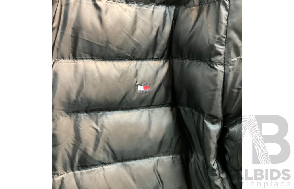 TOMMY HILFIGER Core Packable Recycled Jacket - Black - Size S - RRP $349