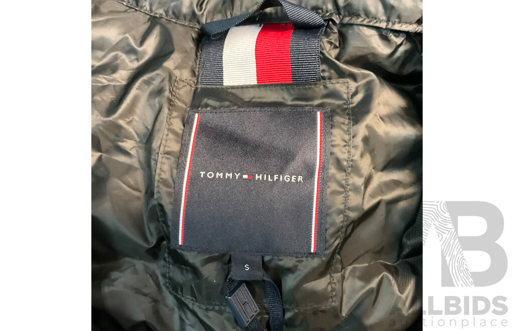 TOMMY HILFIGER Core Packable Recycled Jacket - Black - Size S - RRP $349