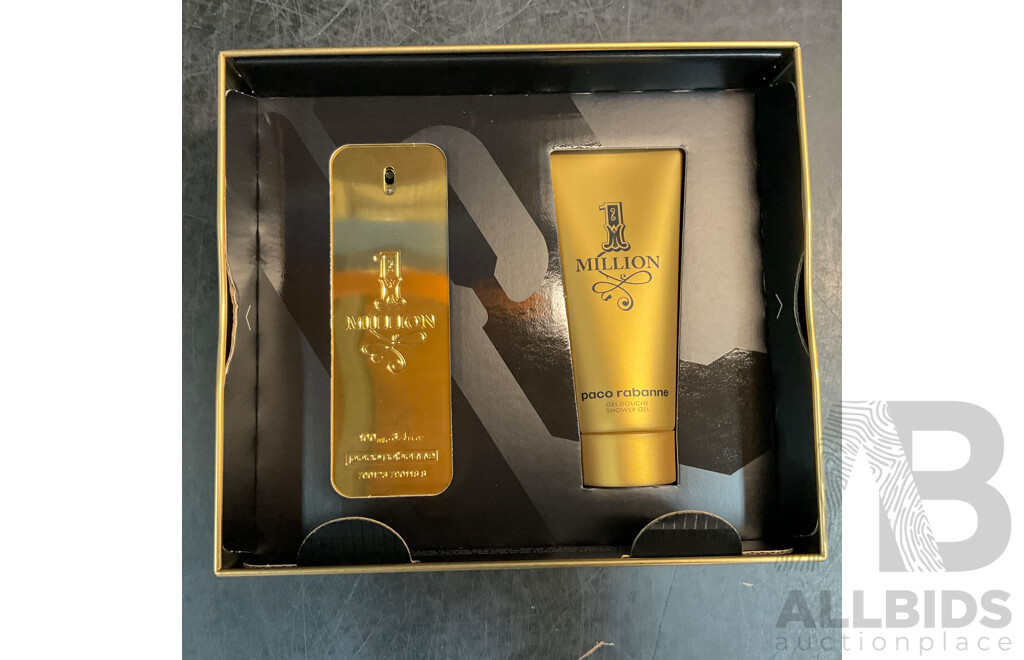 Paco Rabanne 1 Million Eau De Toilette 100ml and Shower Gel 2 Piece Set