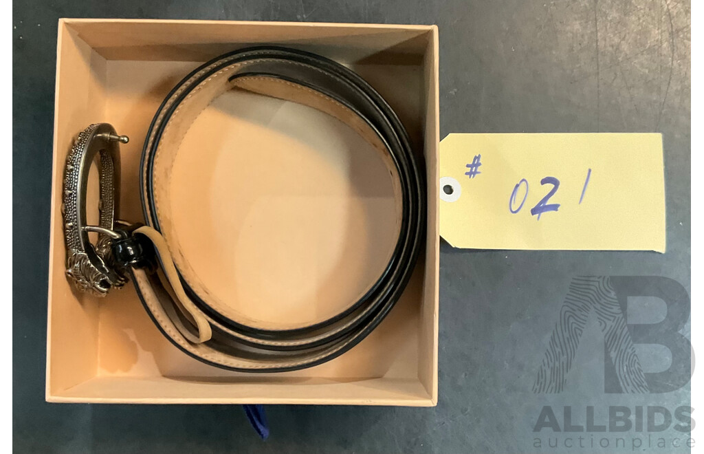 Leather Belt Size 105 Branded GUCCI with Louis Vuitton Box