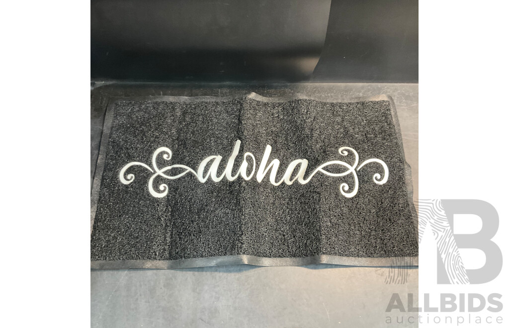 Aloha Door Mat & Assorted Household Items - Lot of 11