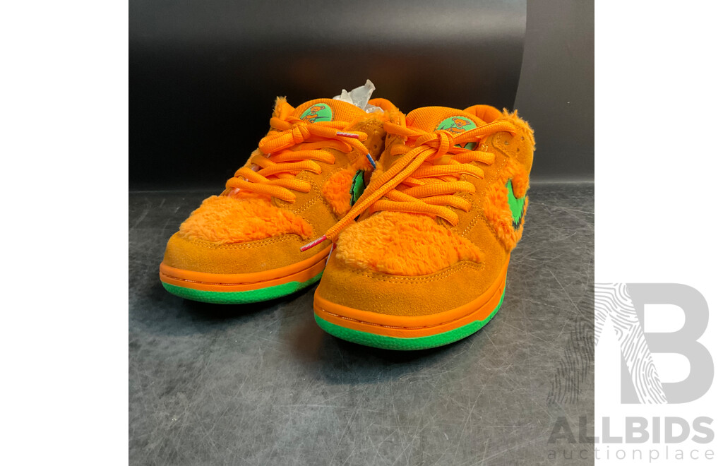 NIKE X Grateful Dead SB Dunk Low Orange Bear Sneakers - Size US 11