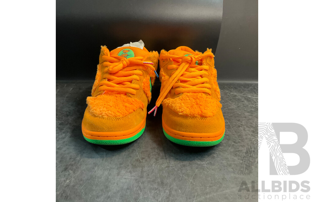NIKE X Grateful Dead SB Dunk Low Orange Bear Sneakers - Size US 11