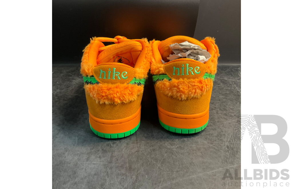 NIKE X Grateful Dead SB Dunk Low Orange Bear Sneakers - Size US 11