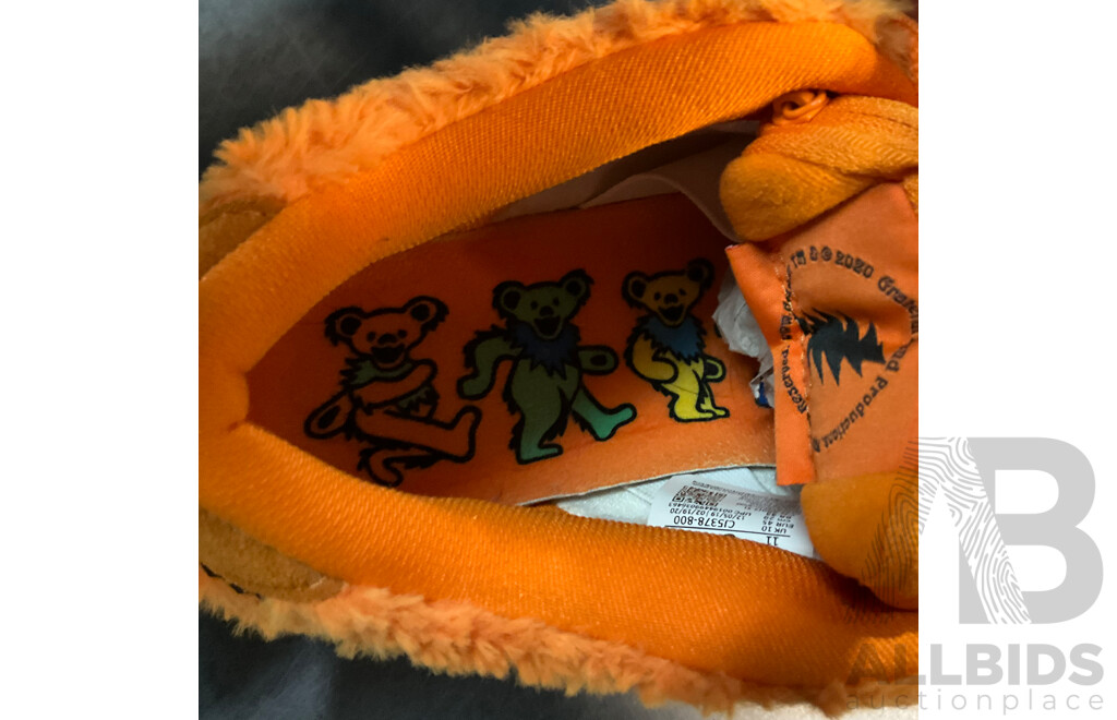 NIKE X Grateful Dead SB Dunk Low Orange Bear Sneakers - Size US 11