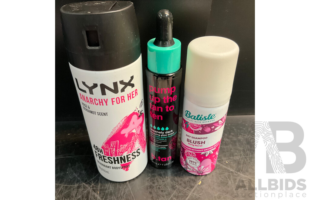 Assorted of Beauty Items & Crop Top & Underwear Size 12