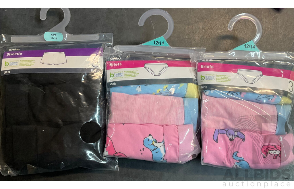 Assorted of Beauty Items & Crop Top & Underwear Size 12