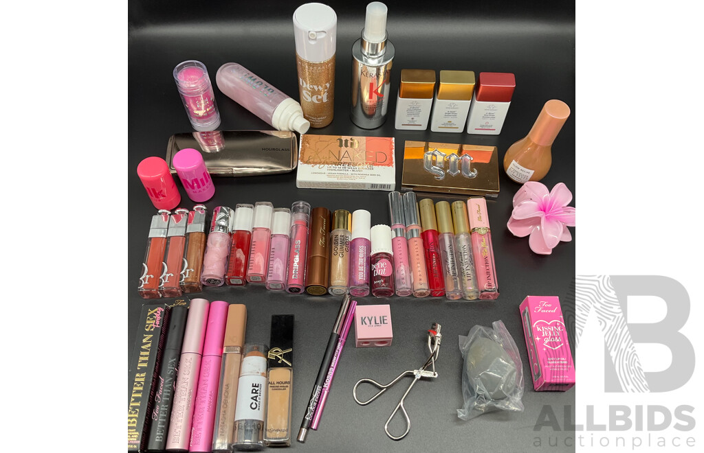 Assorted Cosmetics Including MAC, YSL, Dior, Sephora, Urban Decay, Drunk Elephant, Too Faced and More