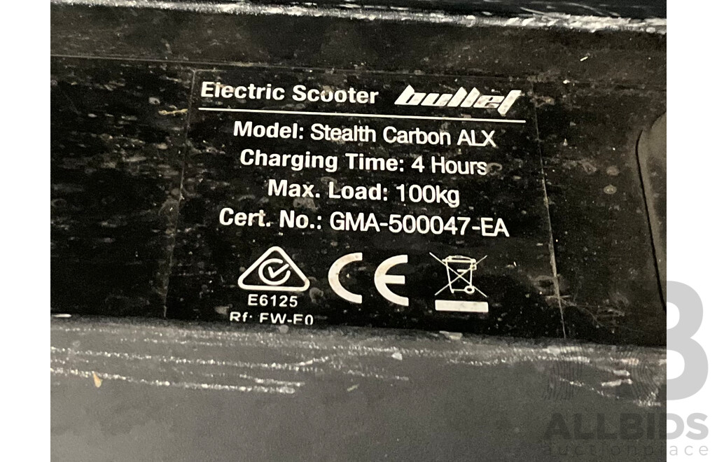 Bullet Stealth Carbon ALX Electric Scooter