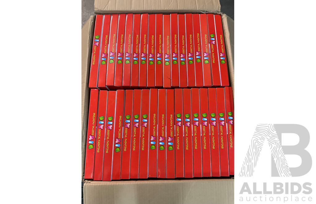 LEISURELY DIY Paint by Numbers Canavas - Lot of 34 - Brand New