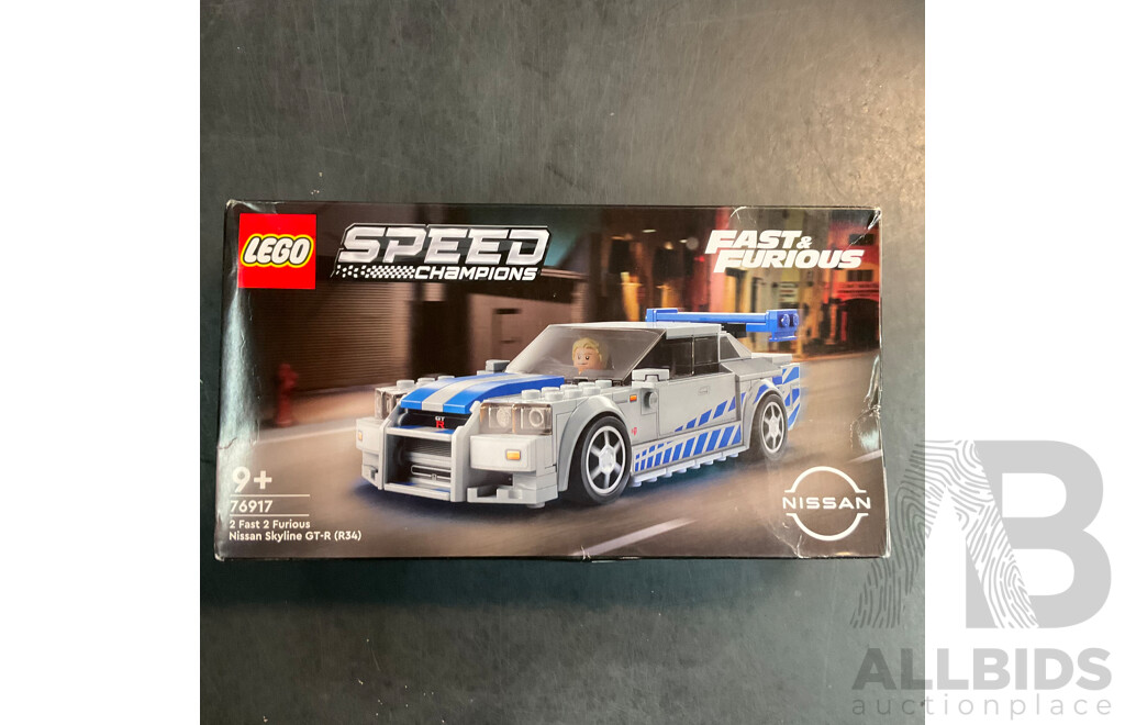 LEGO 76917 Fast & Furious Nissan Skyline GT-R & Barbie Vehicle & ZURU Rainbocorns - Lot of 3