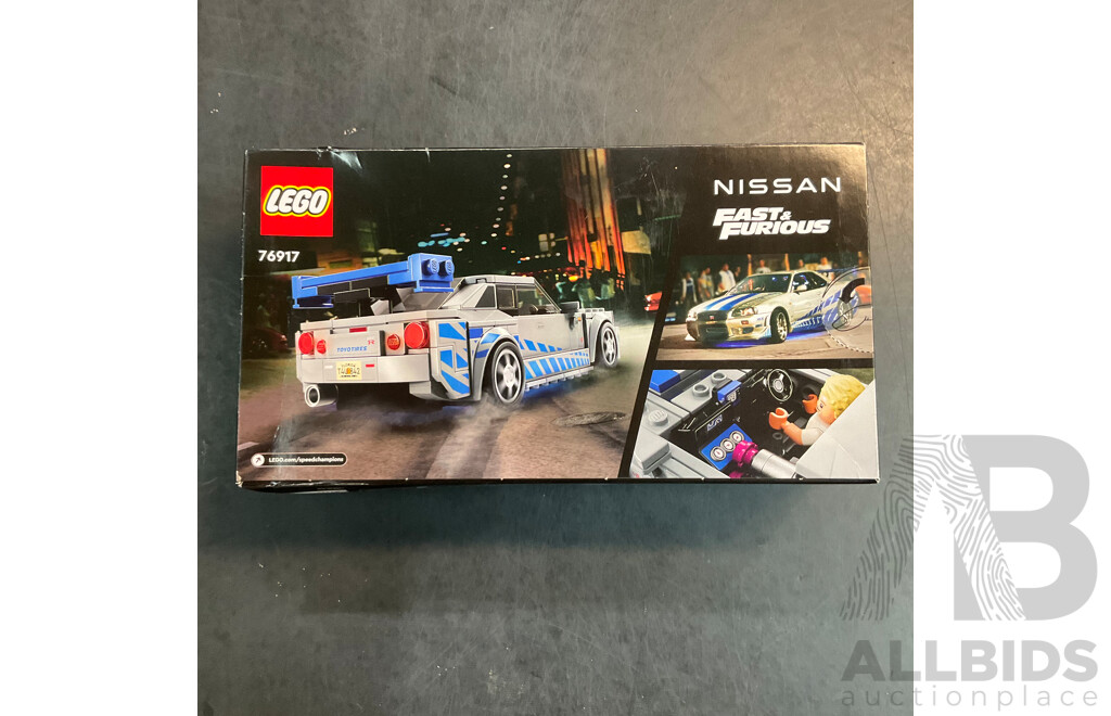 LEGO 76917 Fast & Furious Nissan Skyline GT-R & Barbie Vehicle & ZURU Rainbocorns - Lot of 3