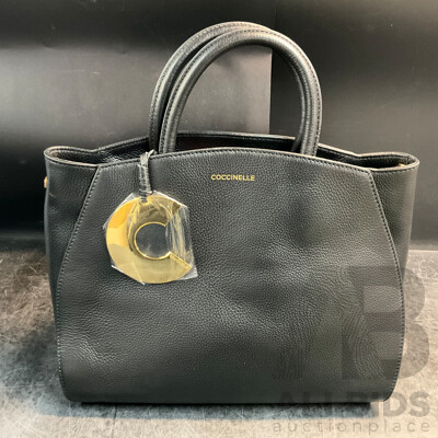 COCCINELLE Black Leather Hand Bag - ORP$850