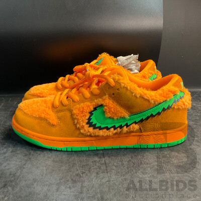 NIKE X Grateful Dead SB Dunk Low Orange Bear Sneakers - Size US 11