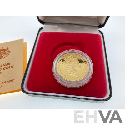 Australian RAM 1987 Gold Two Hundred Dollar Proof Coin, Arthur phillip .916