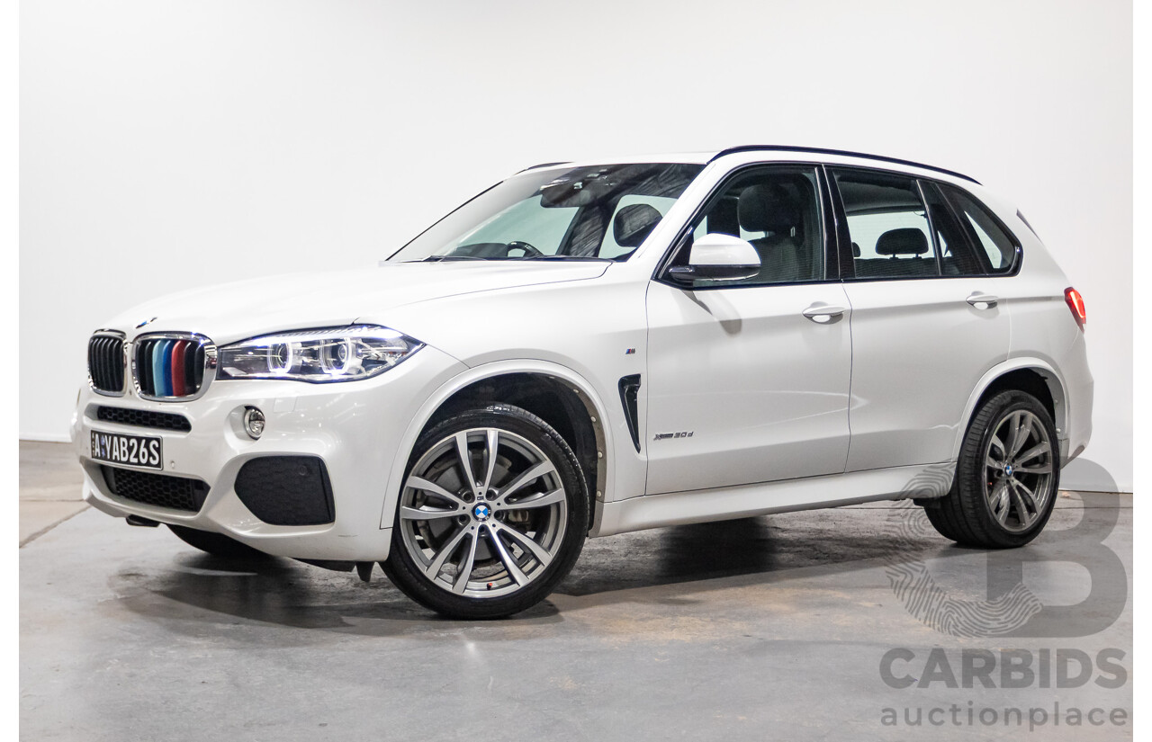 05/2014 BMW X5 xDrive 30d Edition Exclusive (AWD) E70 4d wagon Mineral White Metallic turbo diesel 3.0L