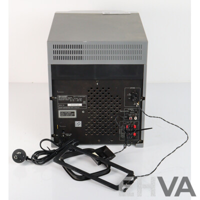 Sharpe CD BP 1700 Syste,m with Four Surround Sound Speakers