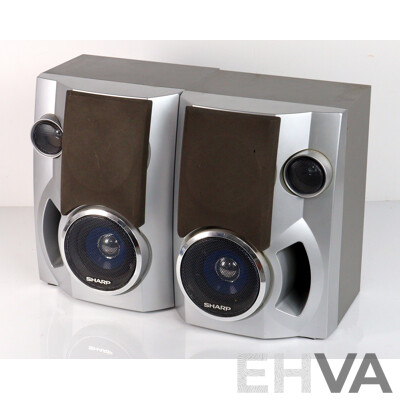 Sharpe CD BP 1700 Syste,m with Four Surround Sound Speakers