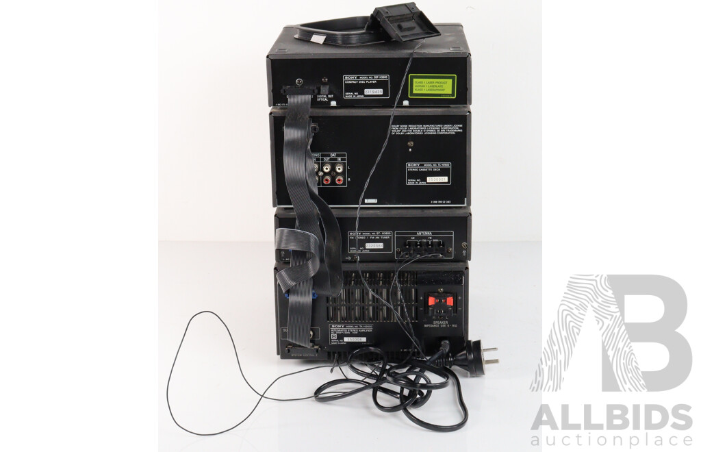 Sony Compact High Density Component System FH E737CD with Pair Speakers. Model SSh26000, and Remote Control