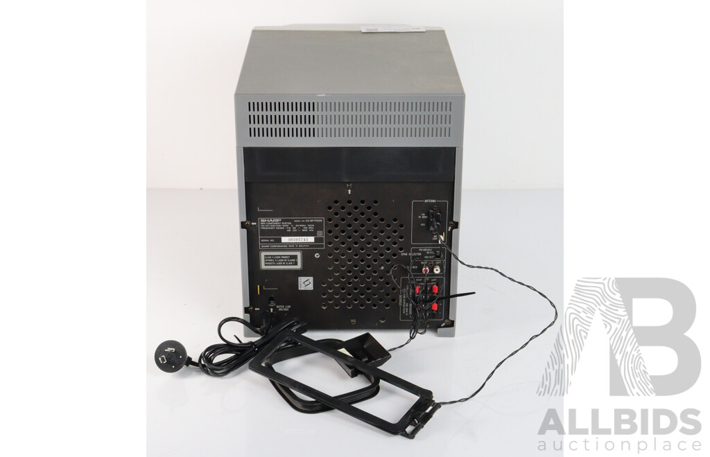 Sharpe CD BP 1700 Syste,m with Four Surround Sound Speakers