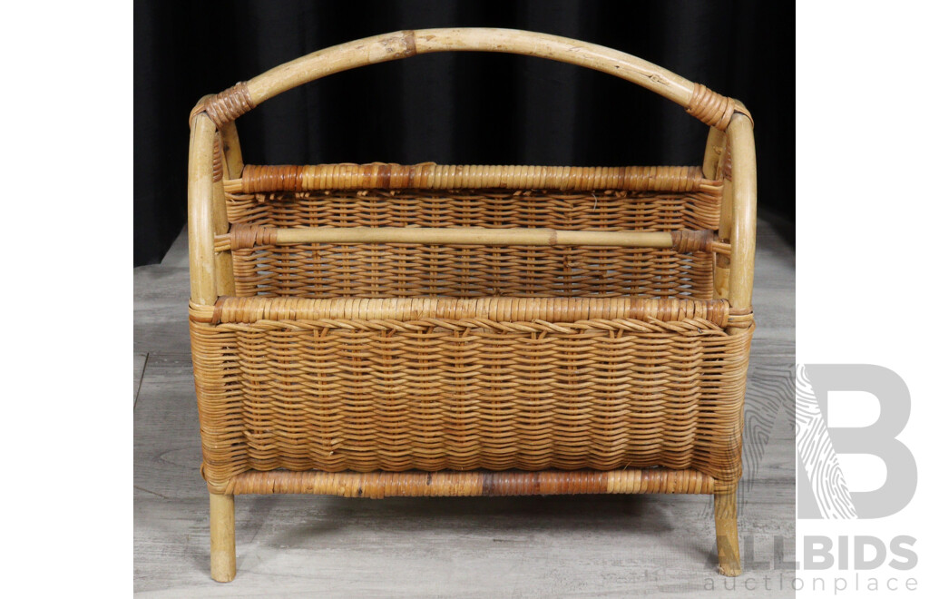 Cane Magazine Rack