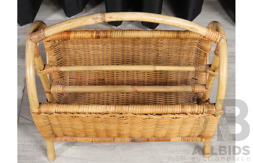 Cane Magazine Rack