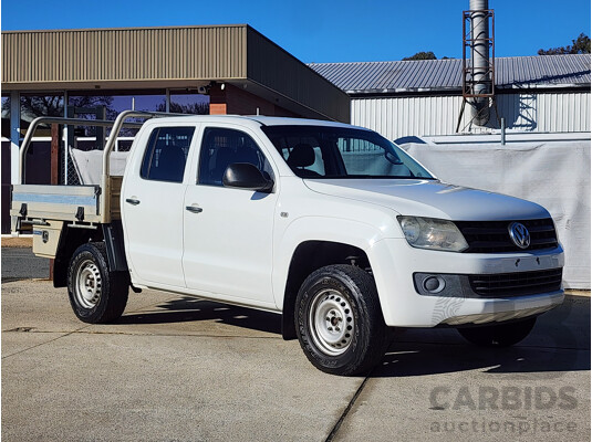 7/2015 Volkswagen Amarok Tdi420 (4x2) 2H MY15 Dual C/Chas White 2.0L
