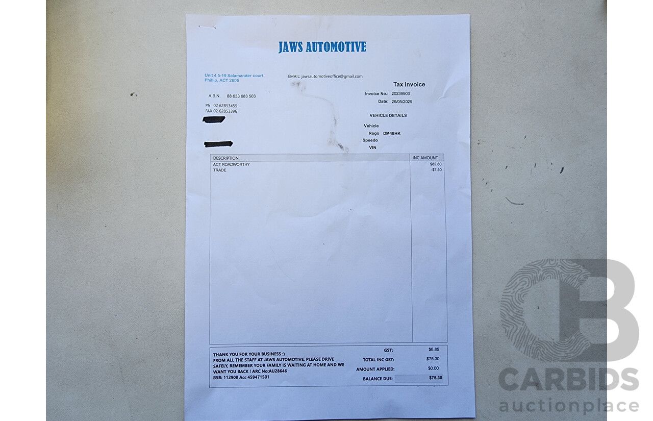 5/2011 Ford Transit HIGH (lwb) VM MY08 Van White 2.4L