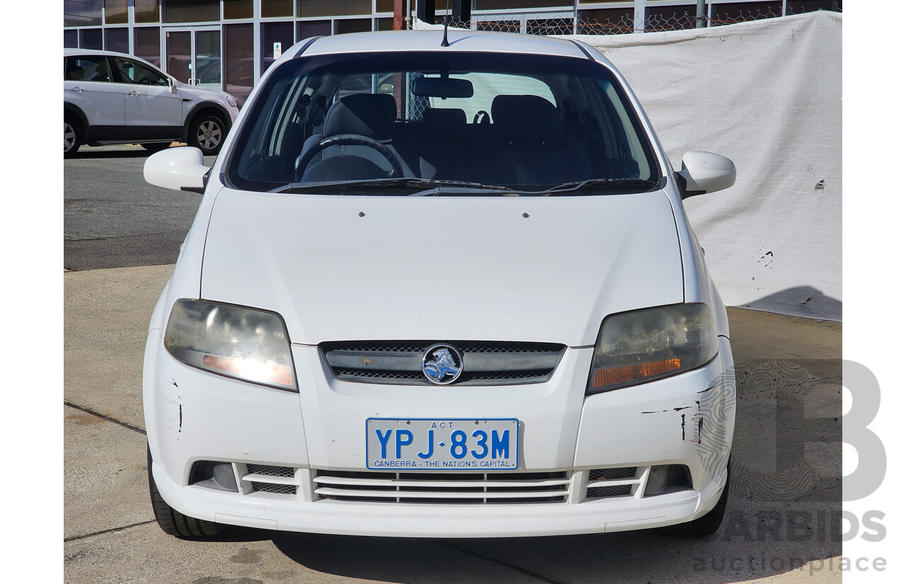 4/2008 Holden Barina  TK MY08 3d Hatchback White 1.6L