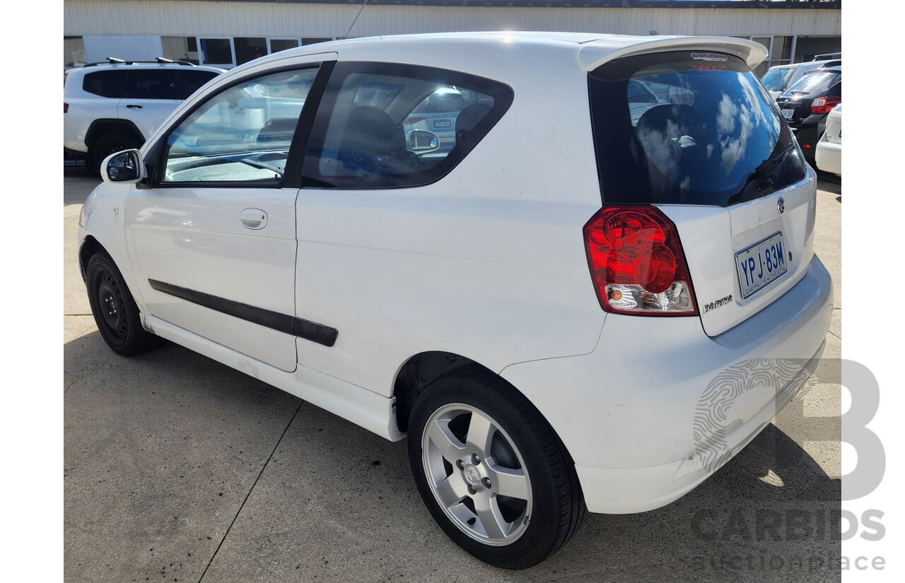 4/2008 Holden Barina  TK MY08 3d Hatchback White 1.6L