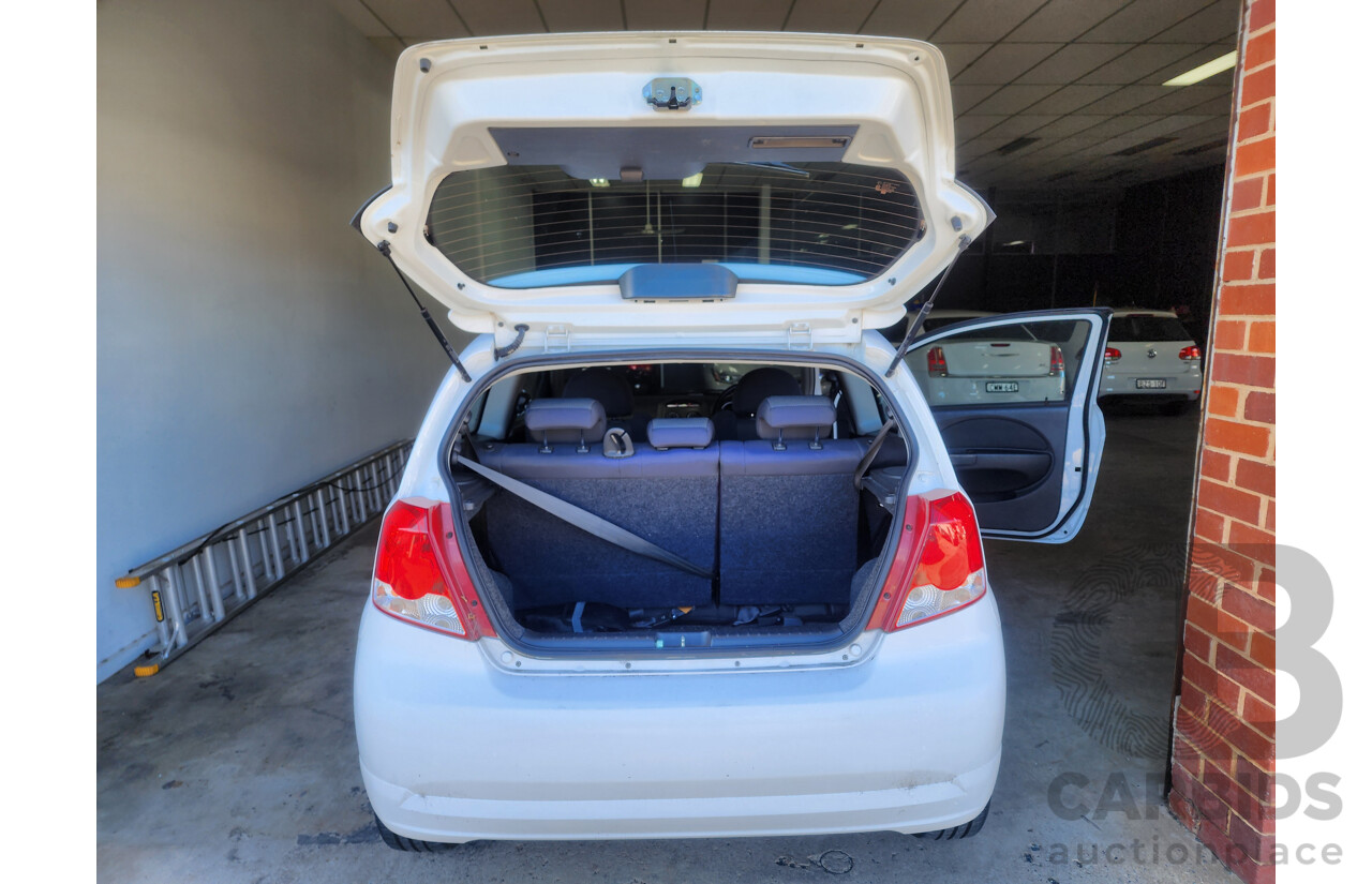 4/2008 Holden Barina  TK MY08 3d Hatchback White 1.6L