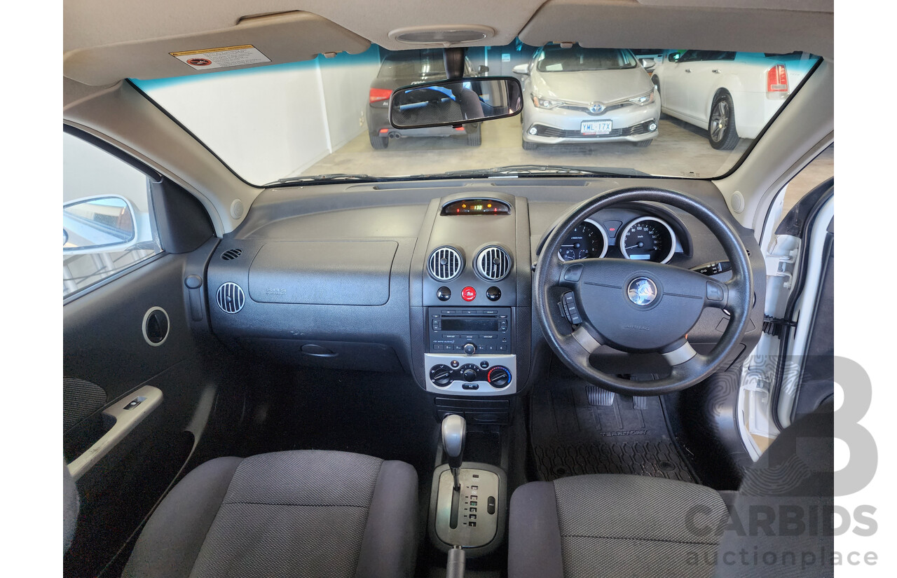 4/2008 Holden Barina  TK MY08 3d Hatchback White 1.6L