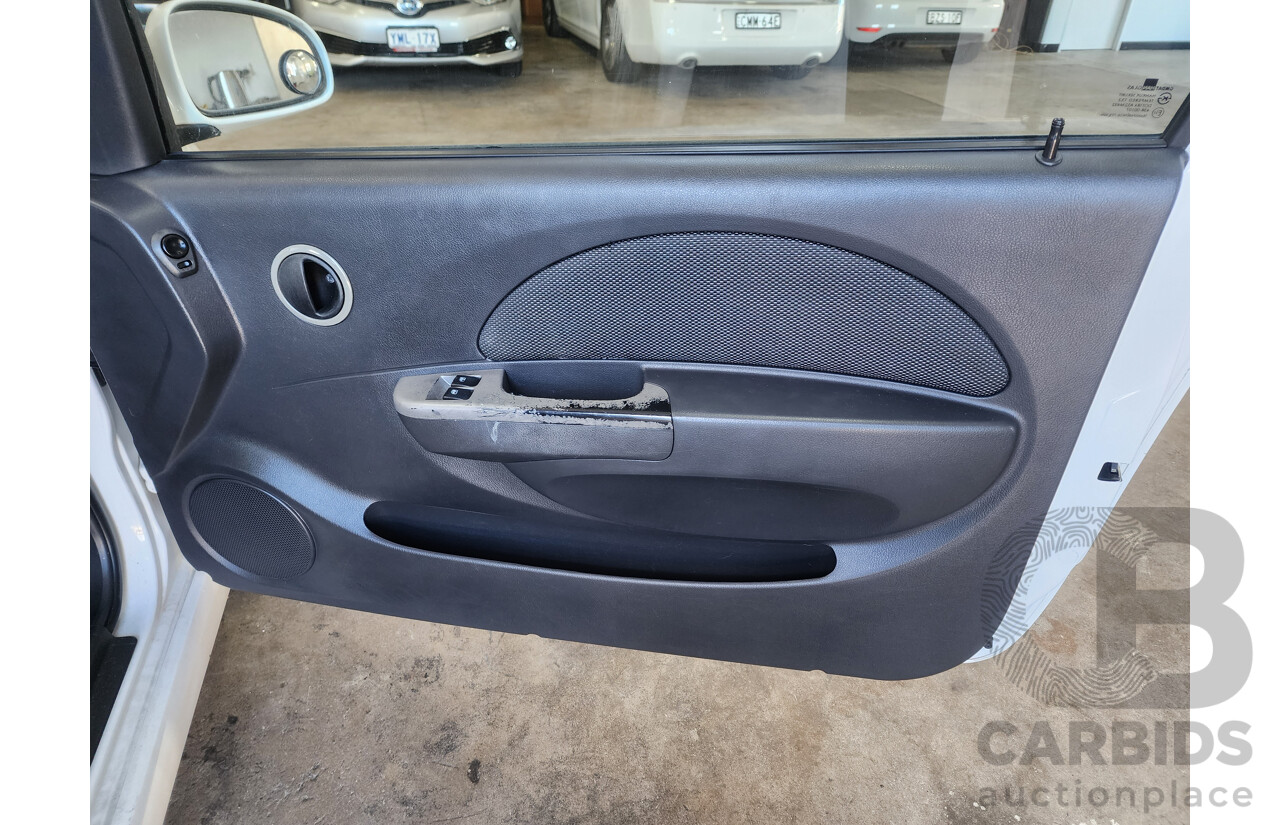 4/2008 Holden Barina  TK MY08 3d Hatchback White 1.6L