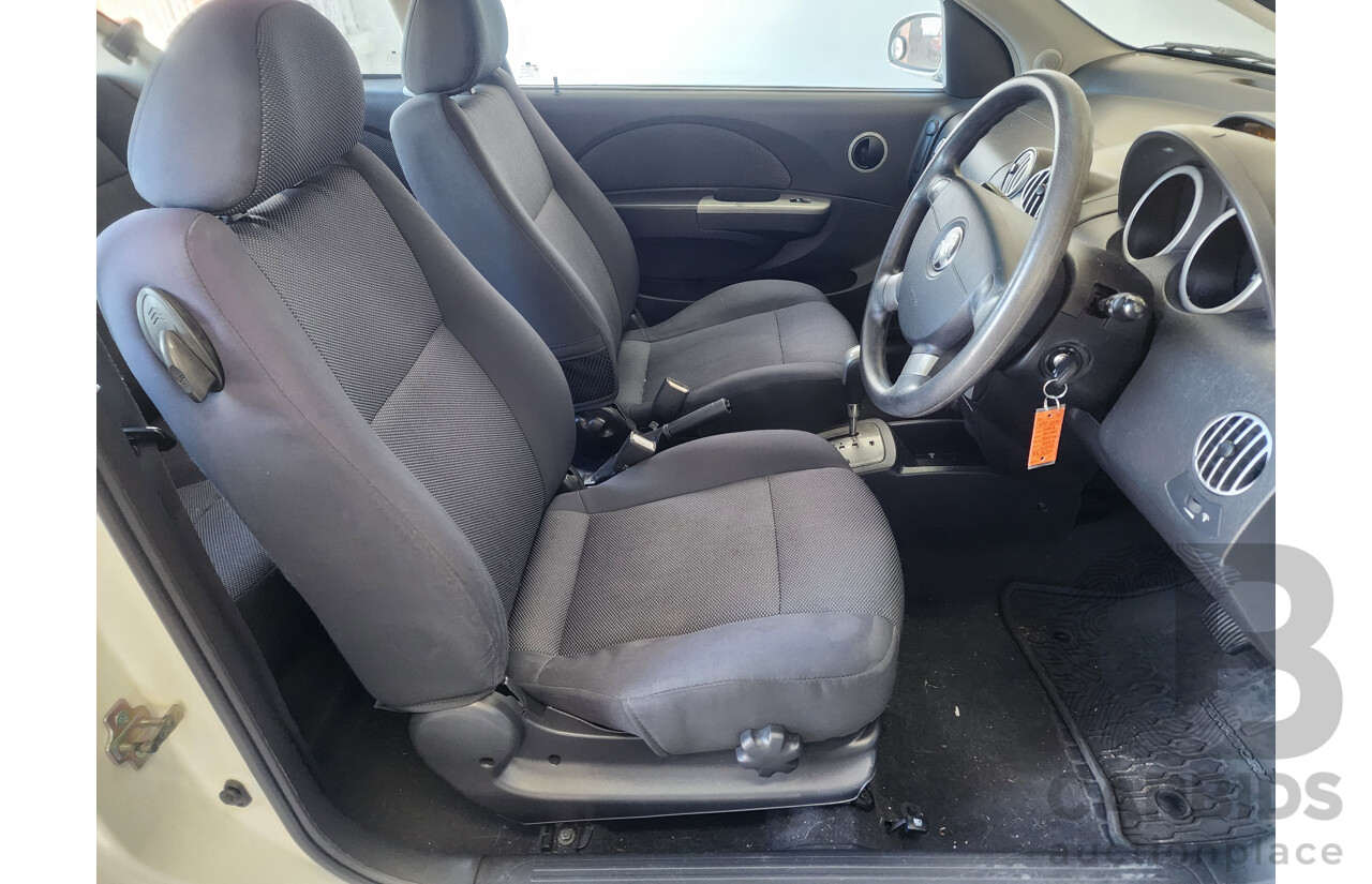 4/2008 Holden Barina  TK MY08 3d Hatchback White 1.6L