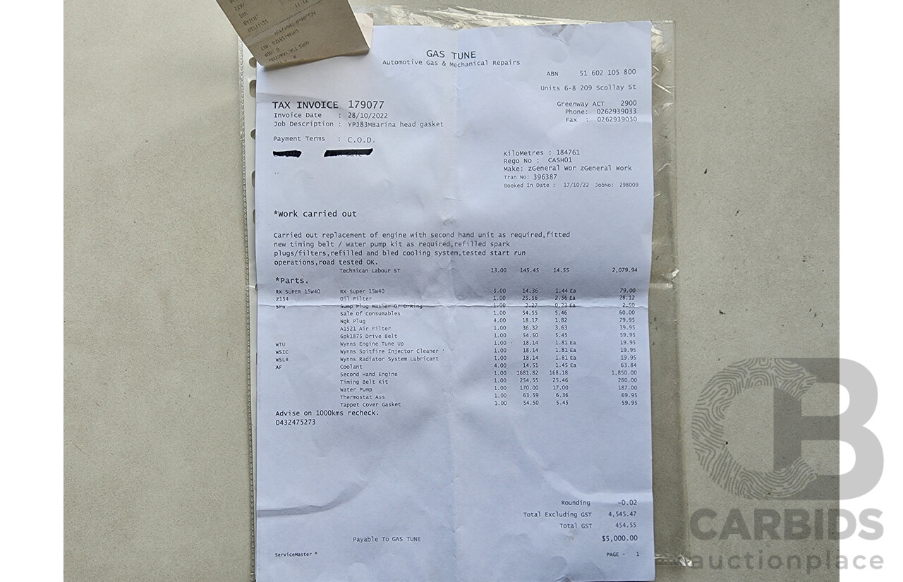 4/2008 Holden Barina  TK MY08 3d Hatchback White 1.6L