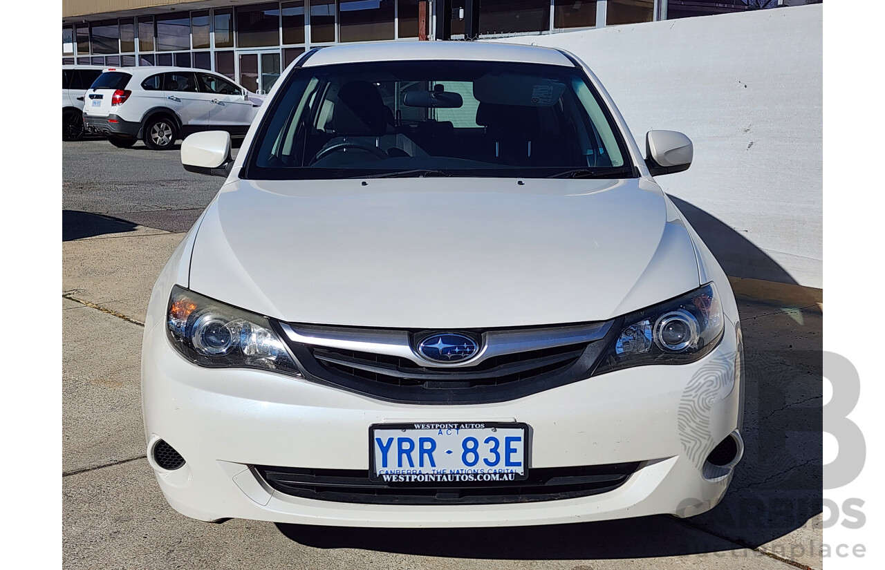 6/2010 Subaru Impreza R (awd) MY10 5d Hatchback White 2.0L