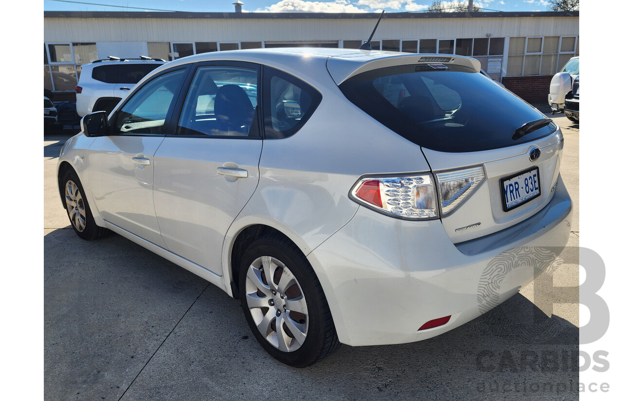 6/2010 Subaru Impreza R (awd) MY10 5d Hatchback White 2.0L
