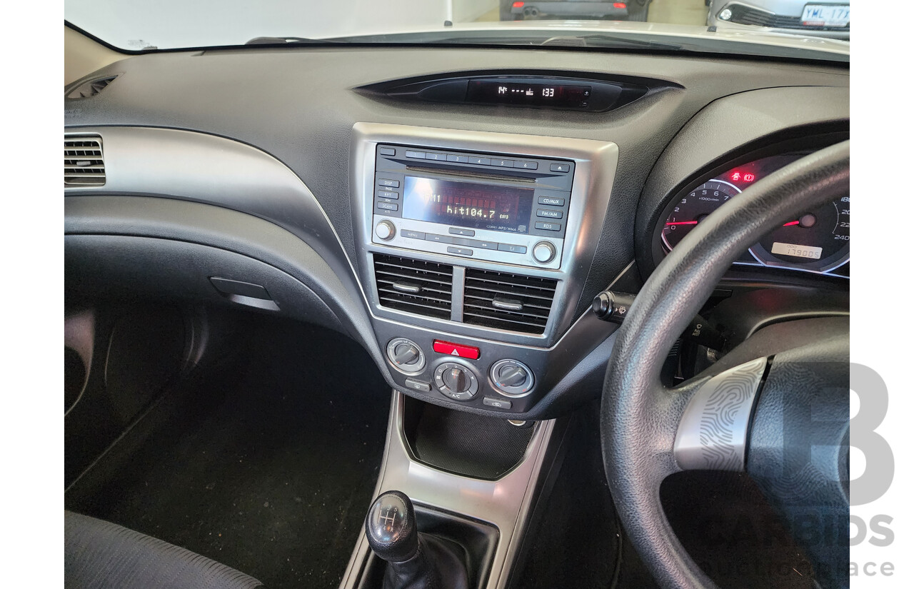 6/2010 Subaru Impreza R (awd) MY10 5d Hatchback White 2.0L