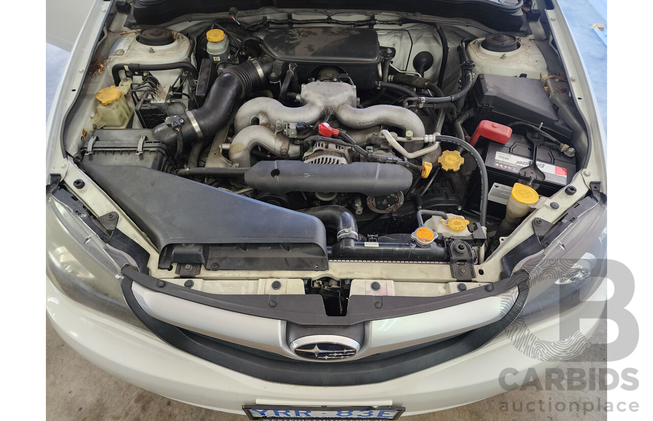 6/2010 Subaru Impreza R (awd) MY10 5d Hatchback White 2.0L