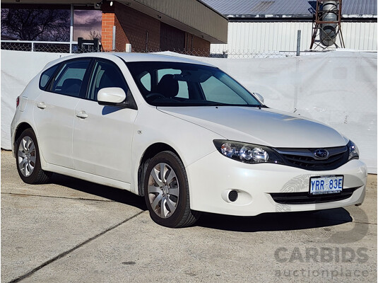 6/2010 Subaru Impreza R (awd) MY10 5d Hatchback White 2.0L