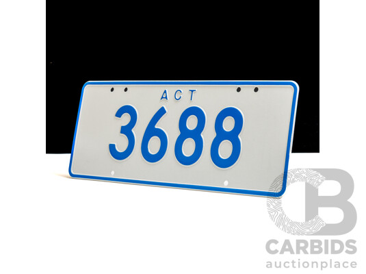ACT 4-Digit Number Plate - 3688