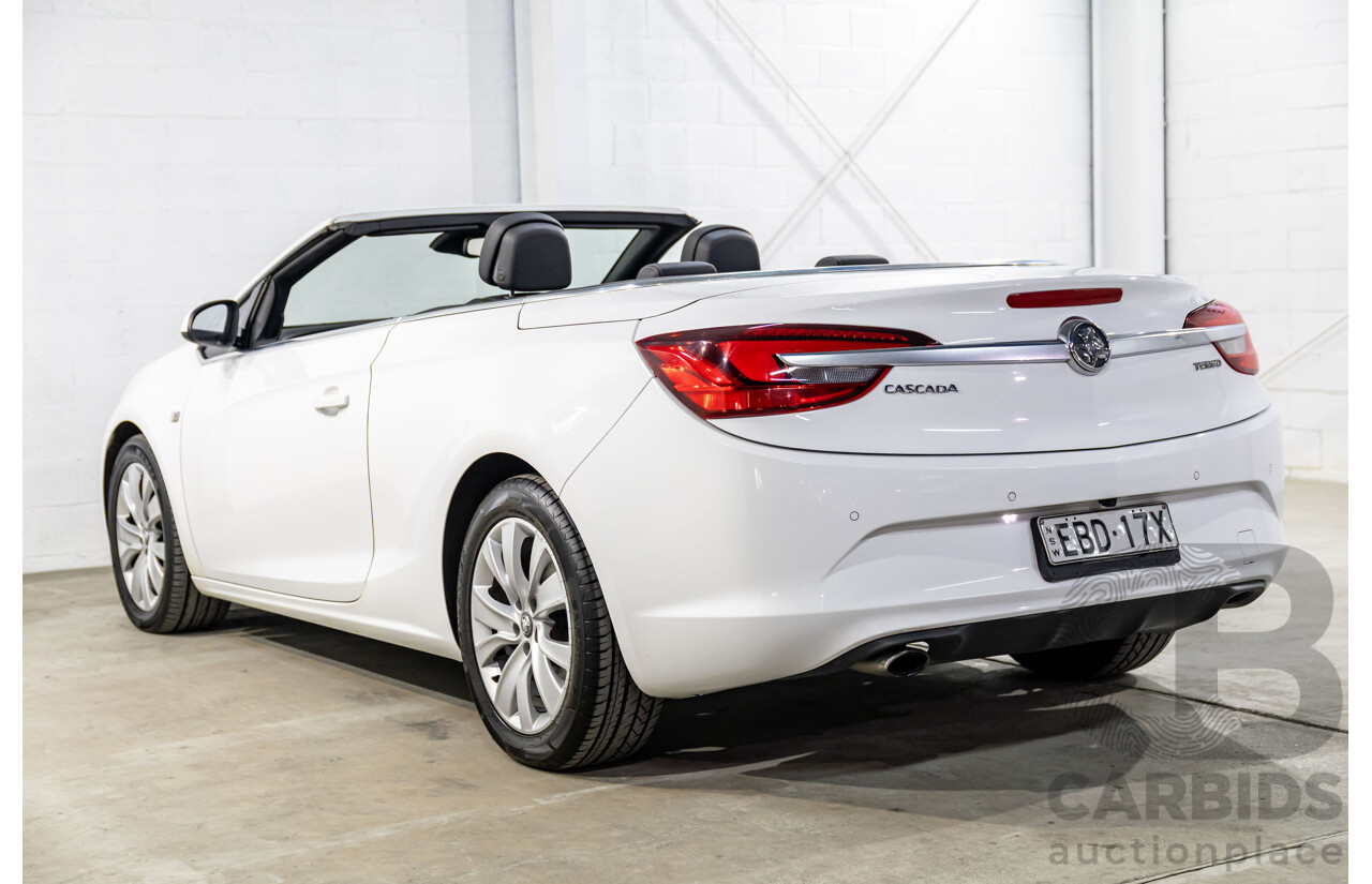 5/2015 Holden Cascada  CJ 2d Convertible Summit White Turbo 1.6L