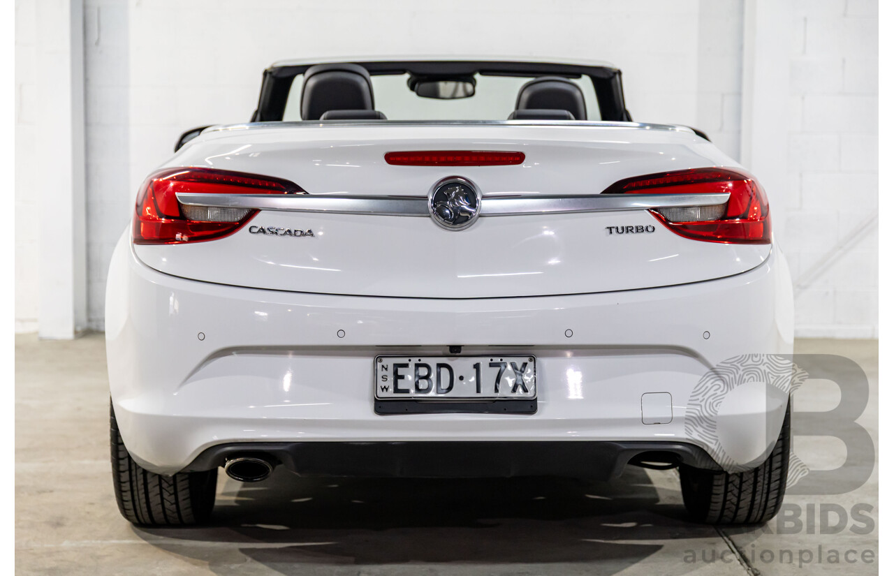 5/2015 Holden Cascada  CJ 2d Convertible Summit White Turbo 1.6L