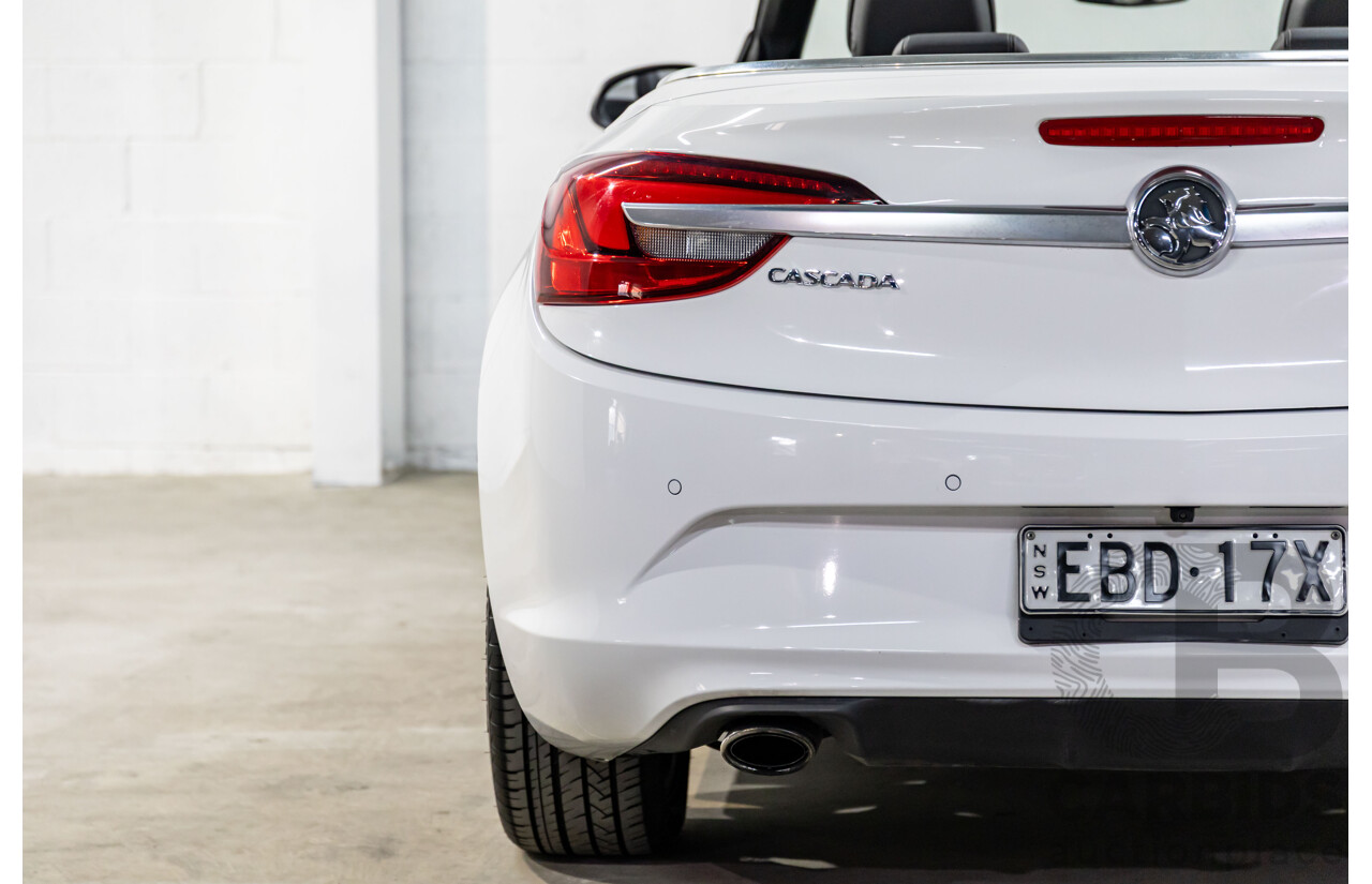 5/2015 Holden Cascada  CJ 2d Convertible Summit White Turbo 1.6L