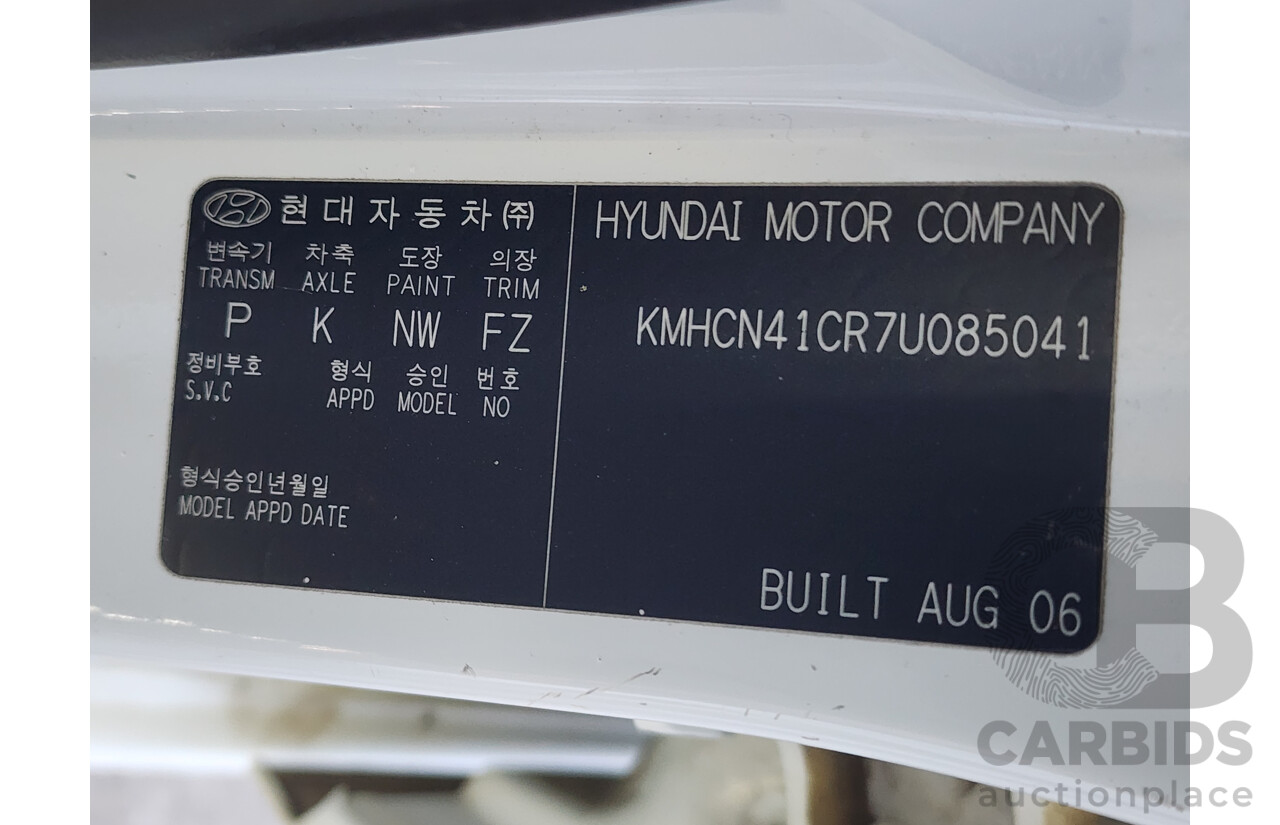 9/2006 Hyundai Accent 1.6 MC 4d Sedan White 1.6L
