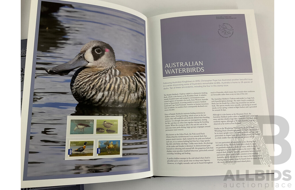 Australian 2012 and 2013 Annual Stamp Albums - Face Value $206