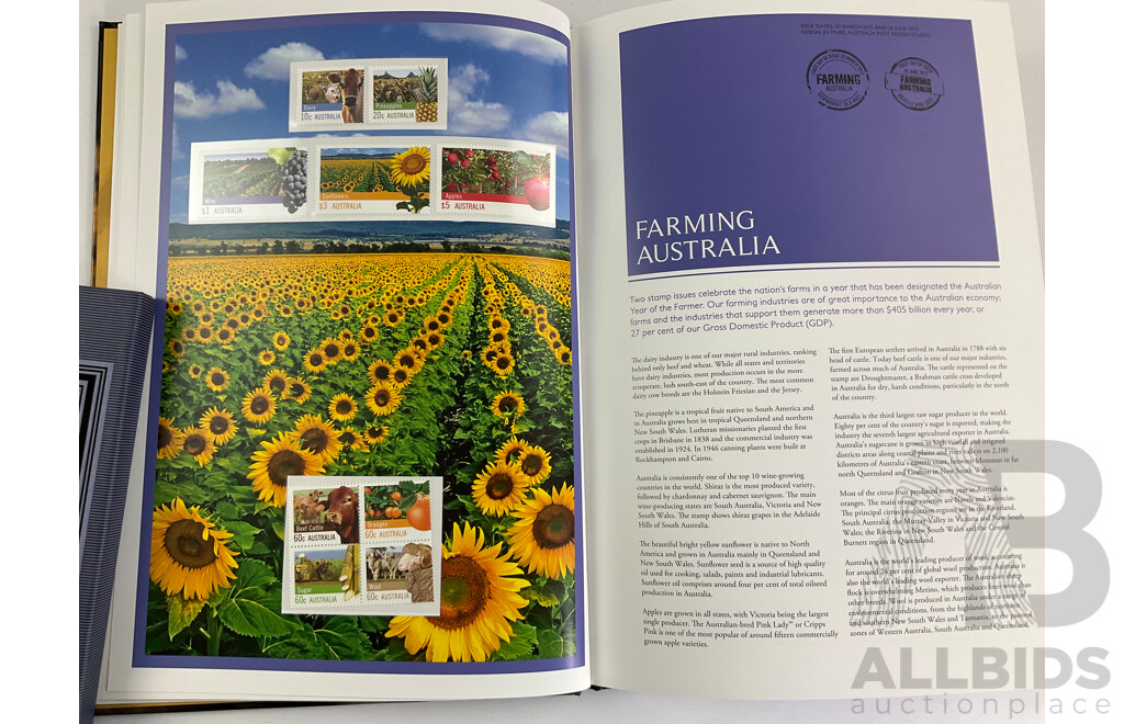 Australian 2012 and 2013 Annual Stamp Albums - Face Value $206