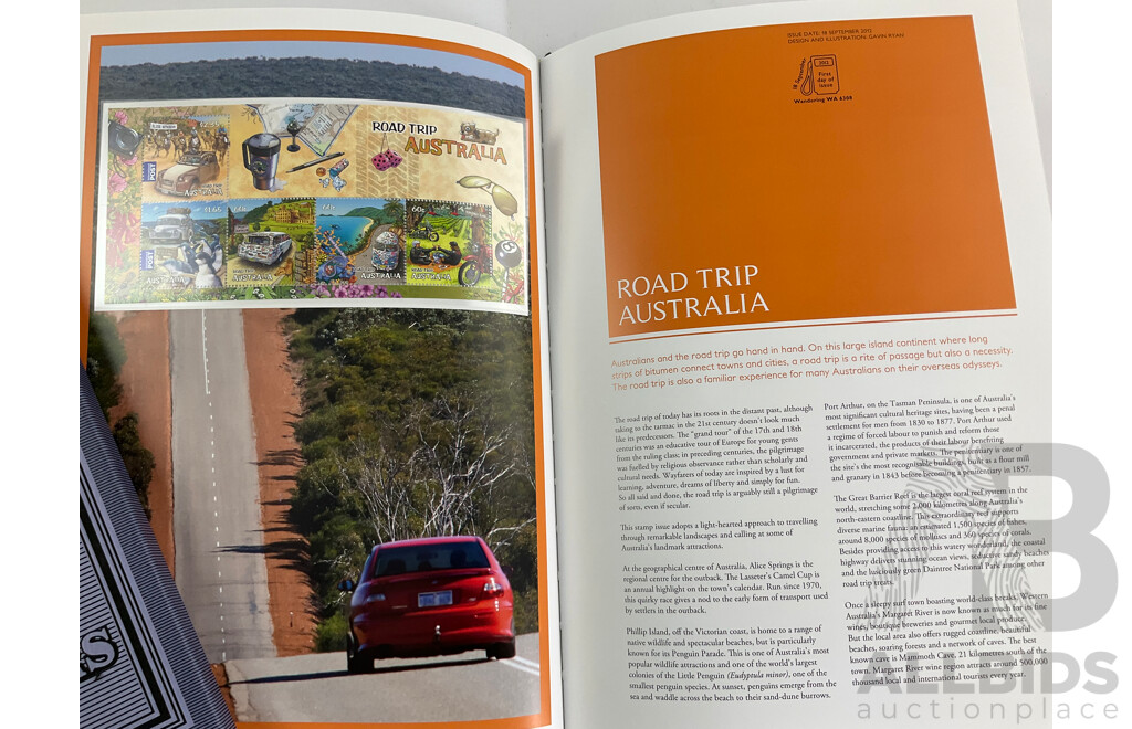 Australian 2012 and 2013 Annual Stamp Albums - Face Value $206